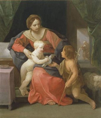 “The Virgin and Child with Saint John the Baptist” - Ein Meisterwerk der Andacht und der sanften Farbgebung!